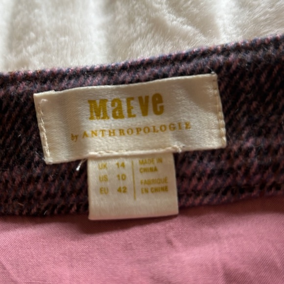 Anthropologie Pink and Red Plaid Mini Skirt - Picture 6 of 10